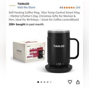 Smart Temperature Control Coffee Mug - Black